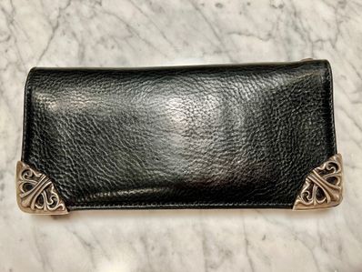 Chrome Hearts Single Fold Long Wallet Tips "Black"