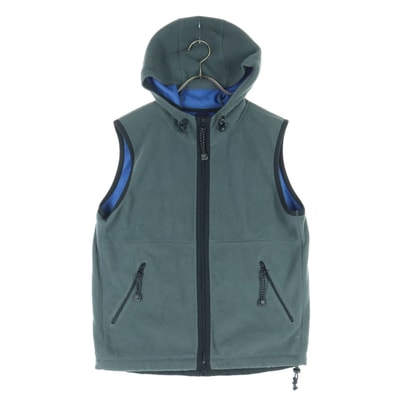 GAP ギャップ フリース ベスト XS グレー フーディー