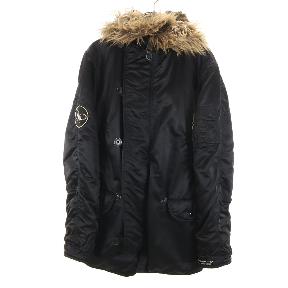 HYSTERIC GLAMOUR ヒステリックグラマー プリマロフト モッズコート M ブラック