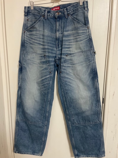 Supreme Worn Double Knee Painter Pant "Denim"