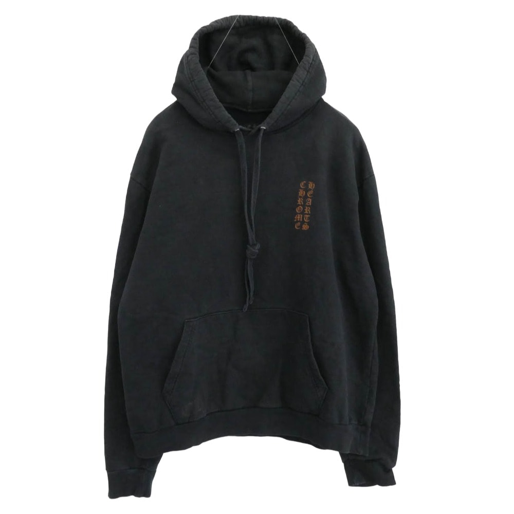 Chrome Hearts Vertical Logo Fuck You Hood Hoodie "Black"