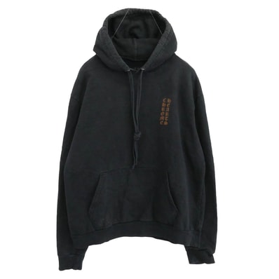 Chrome Hearts Vertical Logo Fuck You Hood Hoodie "Black"