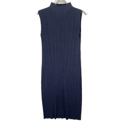 プリーツプリーズ 24AW PP43JH125 ネイビー MONTHLY COLORS AUGUST ワンピース 3