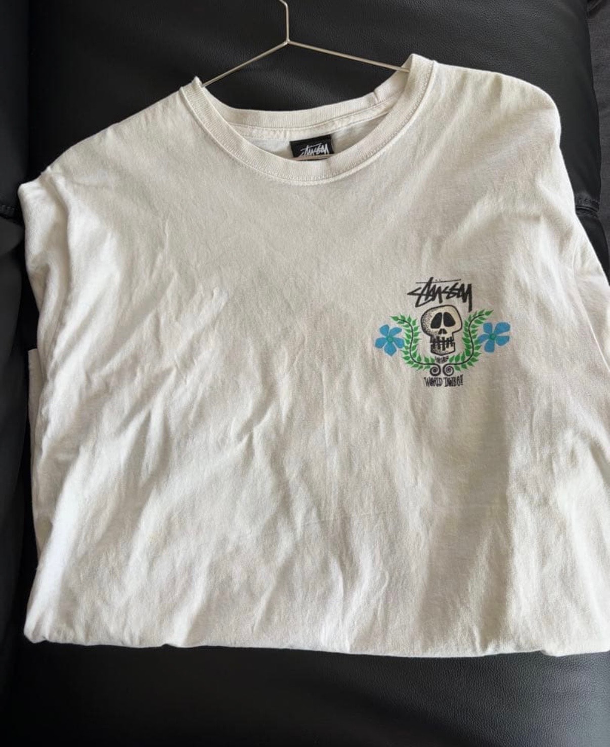 Stussy Skull Crest Tee "White"