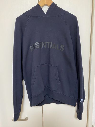 FEAR OF GOD ESSENTIALS / SSENSE 3D Silicon Applique Pullover Hoodie "Dark Navy"