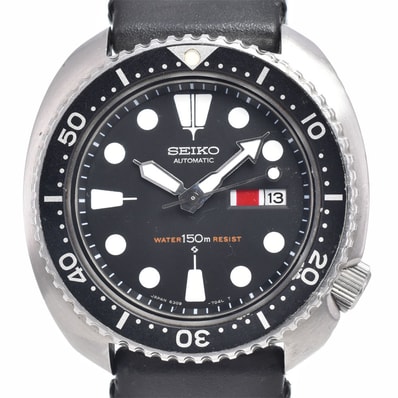 セイコー SEIKO 6309-7040 3rd ダイバー 150m Cal.6309A ブラック 自動巻き メンズ 腕時計 Q#148907
