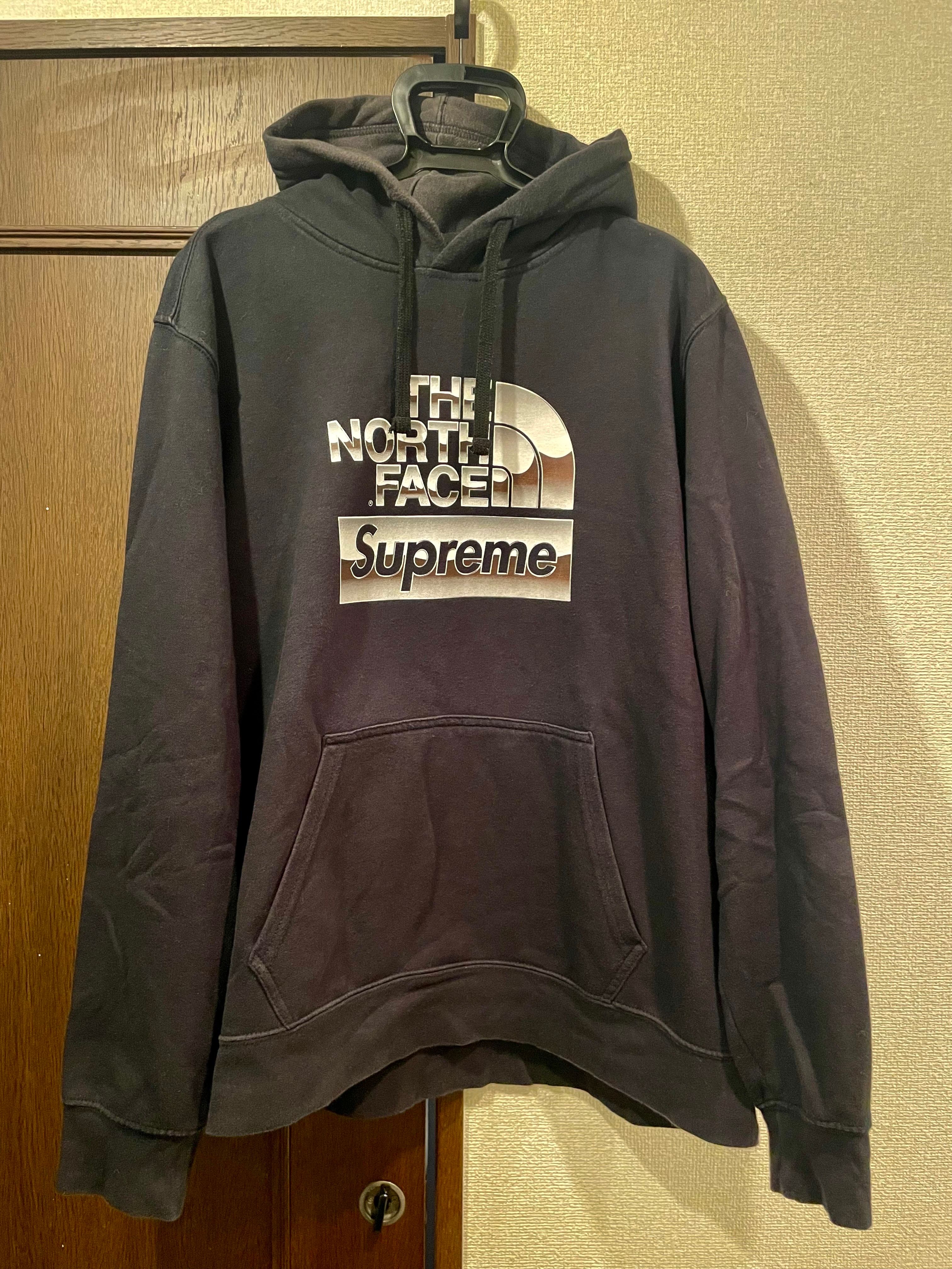 Supreme x The North Face Metallic Logo Hooded Sweatshirt "Black"