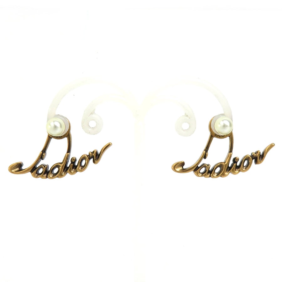 クリスチャンディオール Christian Dior ピアス Ja dior メタル/フェイクパール ゴールド レディース【中古】 h32218k