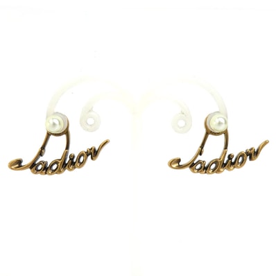 クリスチャンディオール Christian Dior ピアス Ja dior メタル/フェイクパール ゴールド レディース【中古】 h32218k