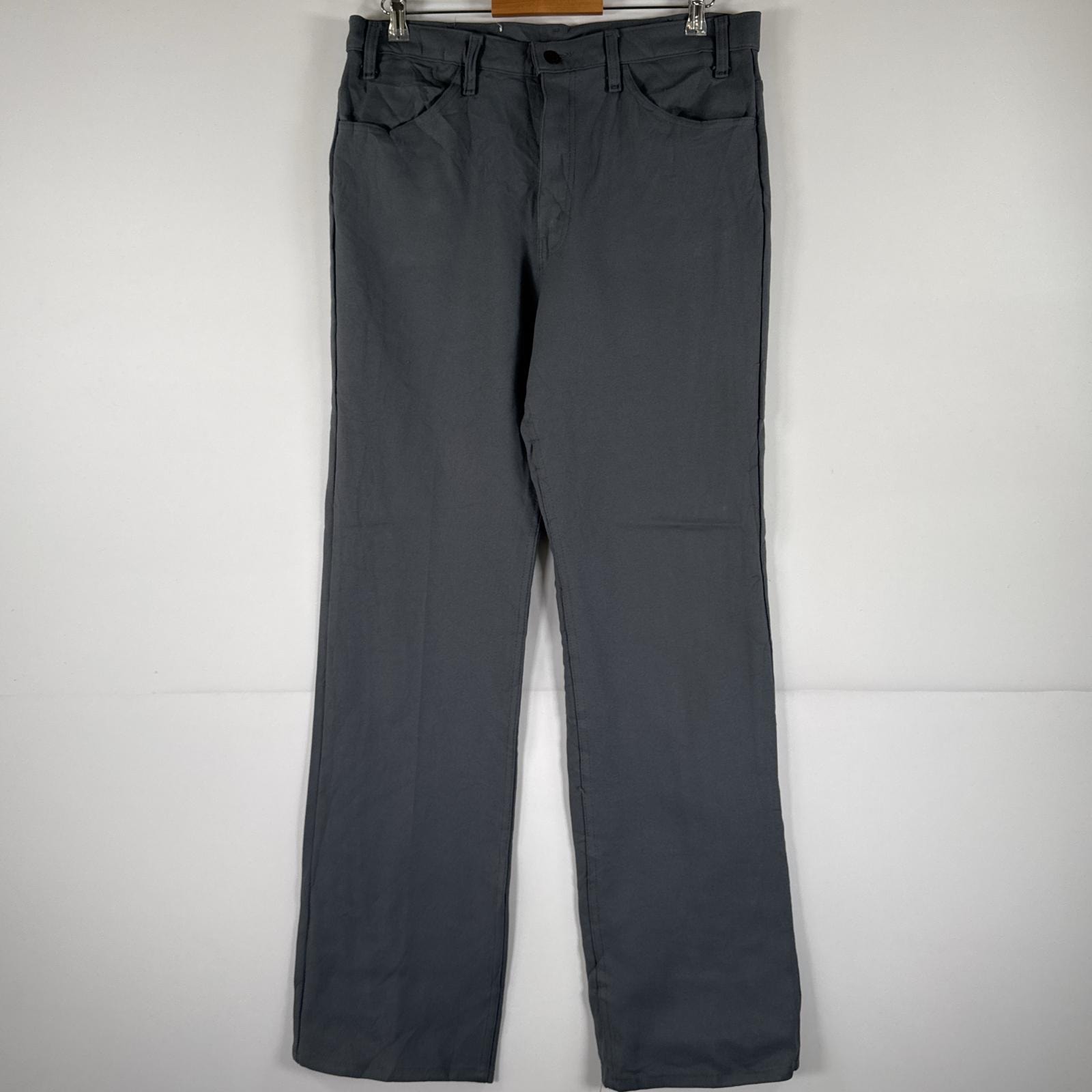 古着 90's/90年代 リーバイス Levi's USA製 スラックスパンツ ランチャーパンツ フレア ブーツカット 大きいサイズ w36 L34 グレー メンズ