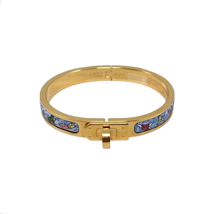 エルメス ブレスレット ミニ クリック ケリー フラッグシップ H204415F J4PM カザック エナメル ゴールド BRACELET MINI CLIC KELLY CASAQUE HERMES