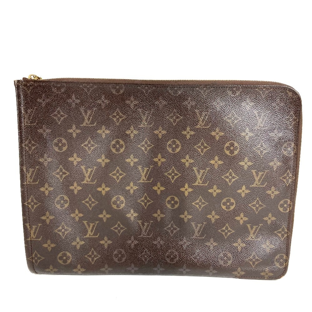 ルイヴィトン LOUIS VUITTON ポッシュ ドキュマン M53456 モノグラム カバン セカンドバッグ 書類ケース L字ファスナー クラッチバッグ モノグラムキャンバス ブラウン
