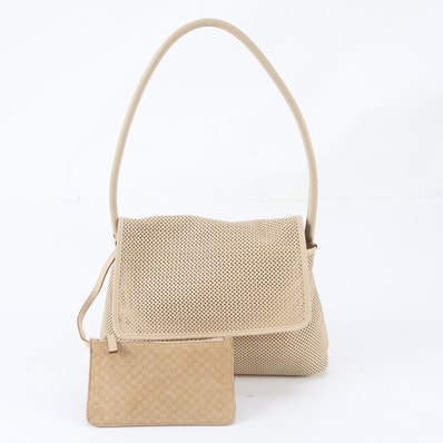 ■美品 グッチ ポーチ付 パンチング 90646 ショルダーバッグ