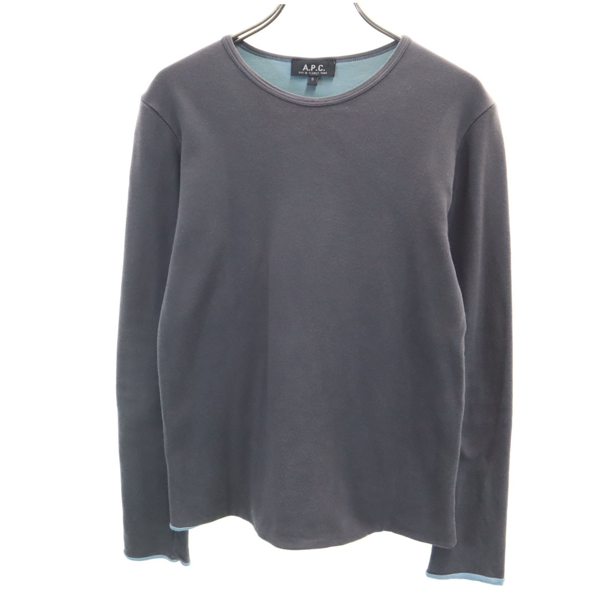 A.P.C. アーペーセー フランス製 長袖 カットソー S チャコールグレー