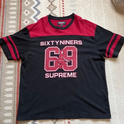 Supreme x HYSTERIC GLAMOUR 69 Football Top "Black"