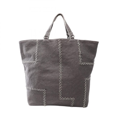 ボッテガヴェネタ BOTTEGA VENETA トートバッグ バッグ キャンバス メンズ レディース グレー系 【中古】