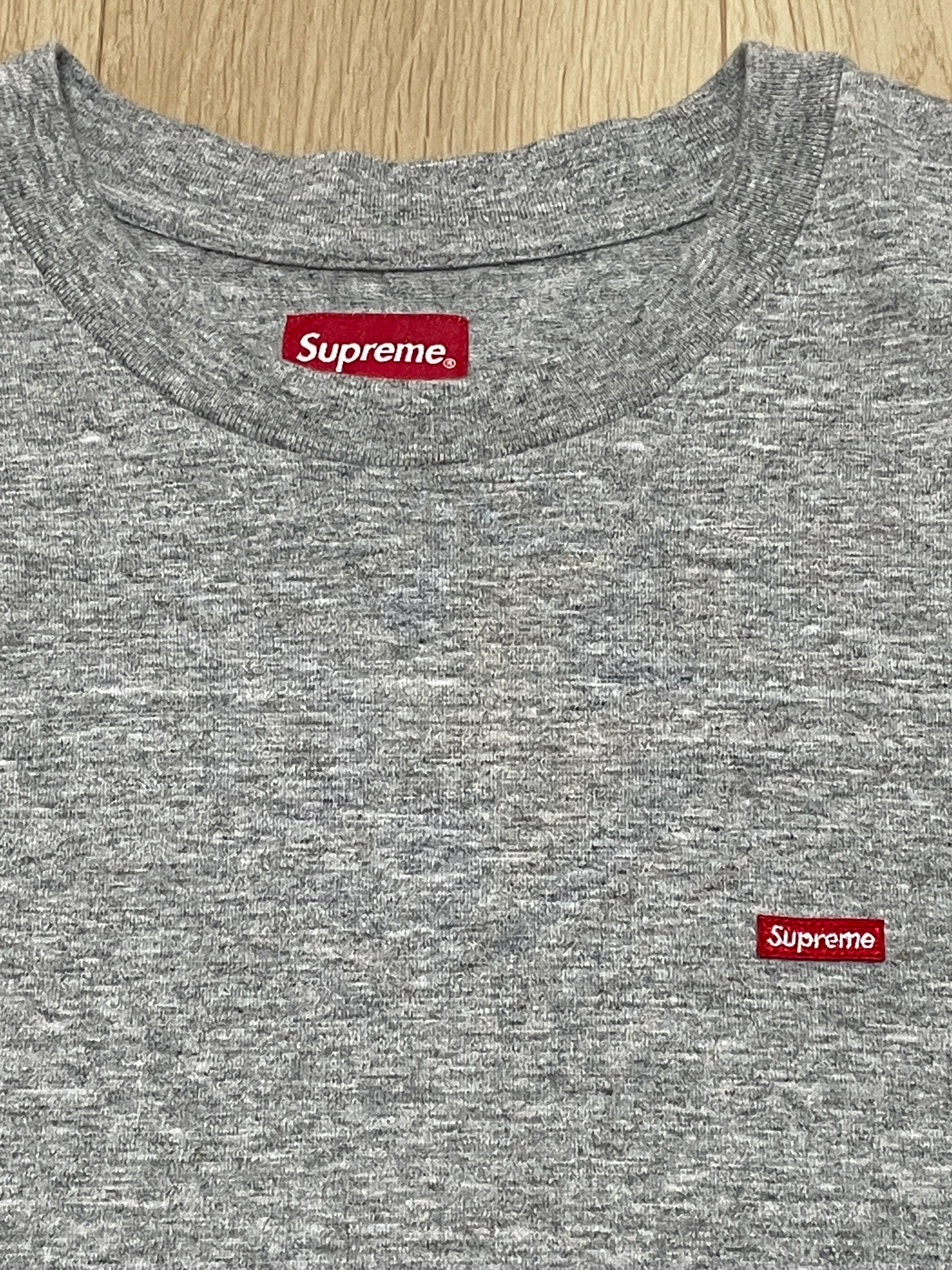 Supreme Small Box Tee "Heather Grey"(Made in Vietnam)(22SS)