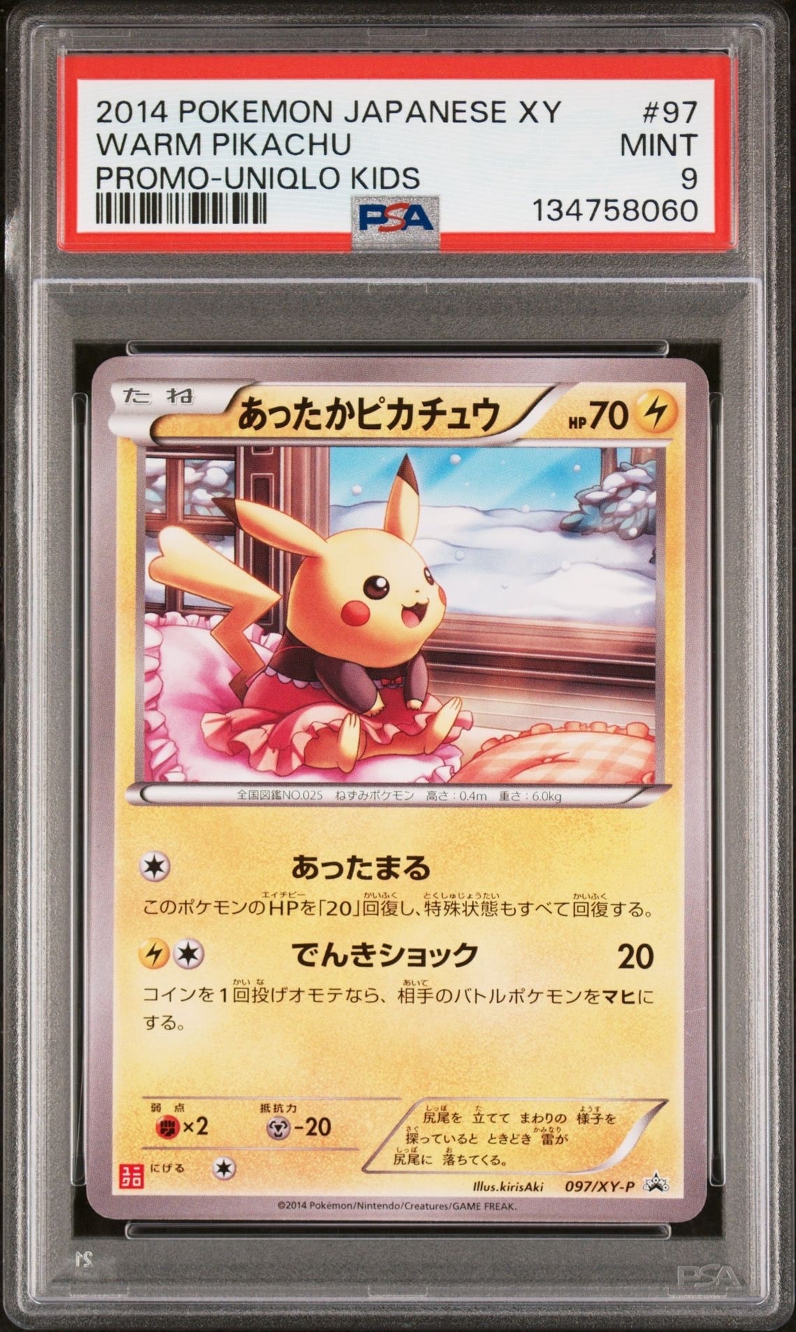 あったかピカチュウ: プロモ[XY-P 097/XY-P](プロモーションカード「XY