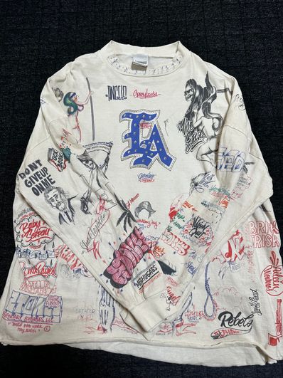 Saint Mxxxxxx x Born x Raised 24SS LA Sweat "White"