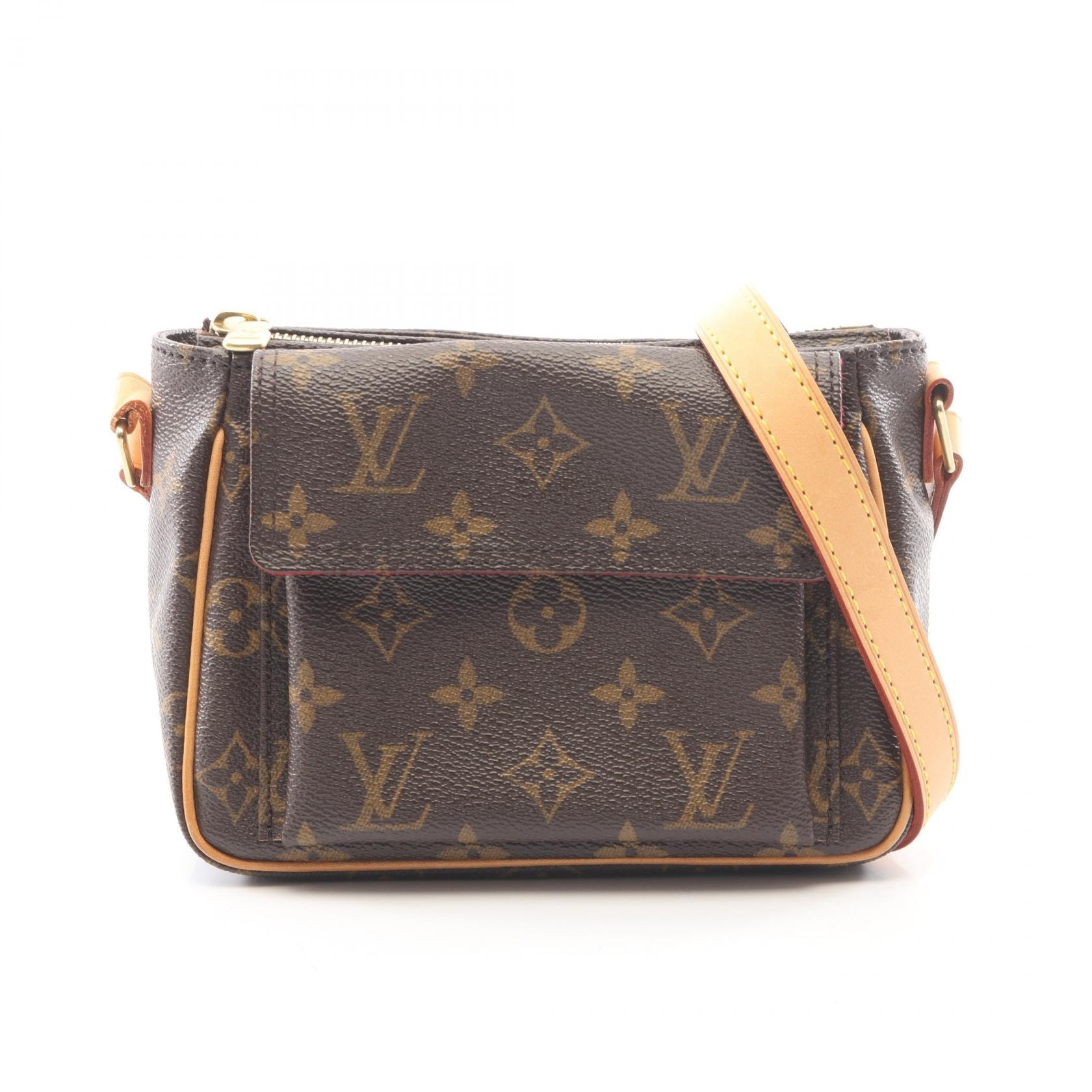 ルイ・ヴィトン LOUIS VUITTON ヴィバシテPM モノグラム ショルダーバッグ バッグ PVCコーティングキャンバス レザー レディース ブラウン系 M51165 【中古】
