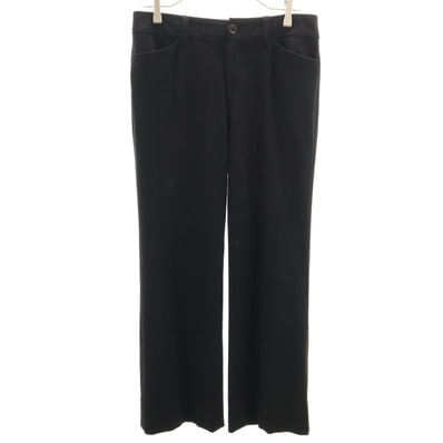 BURBERRY LONDON バーバリーロンドン ウールブレンド ストレートパンツ 40 ブラック系