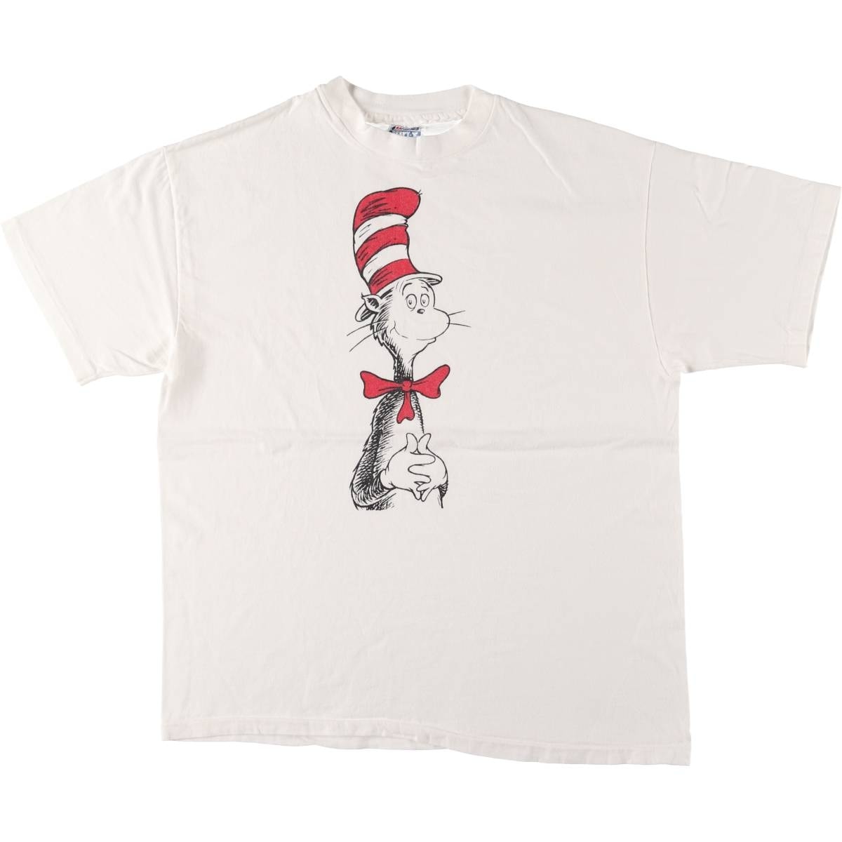 古着 80年代 ヘインズ Hanes BEEFY-T 青タグ Dr.seuss ドクター スース キャラクタープリントTシャツ USA製 メンズL相当 ヴィンテージ/eaa564428