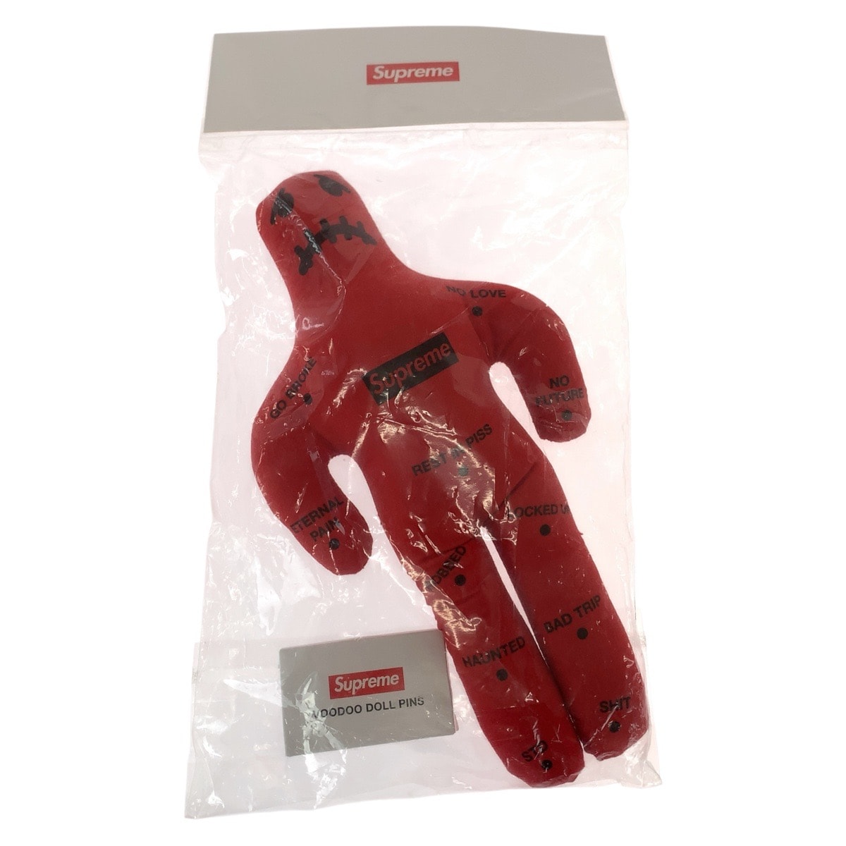 新品未使用 Supreme シュプリーム Voodoo Doll 針付き レッド ブラック 布 ブードゥードール 人形 604439 【中古】