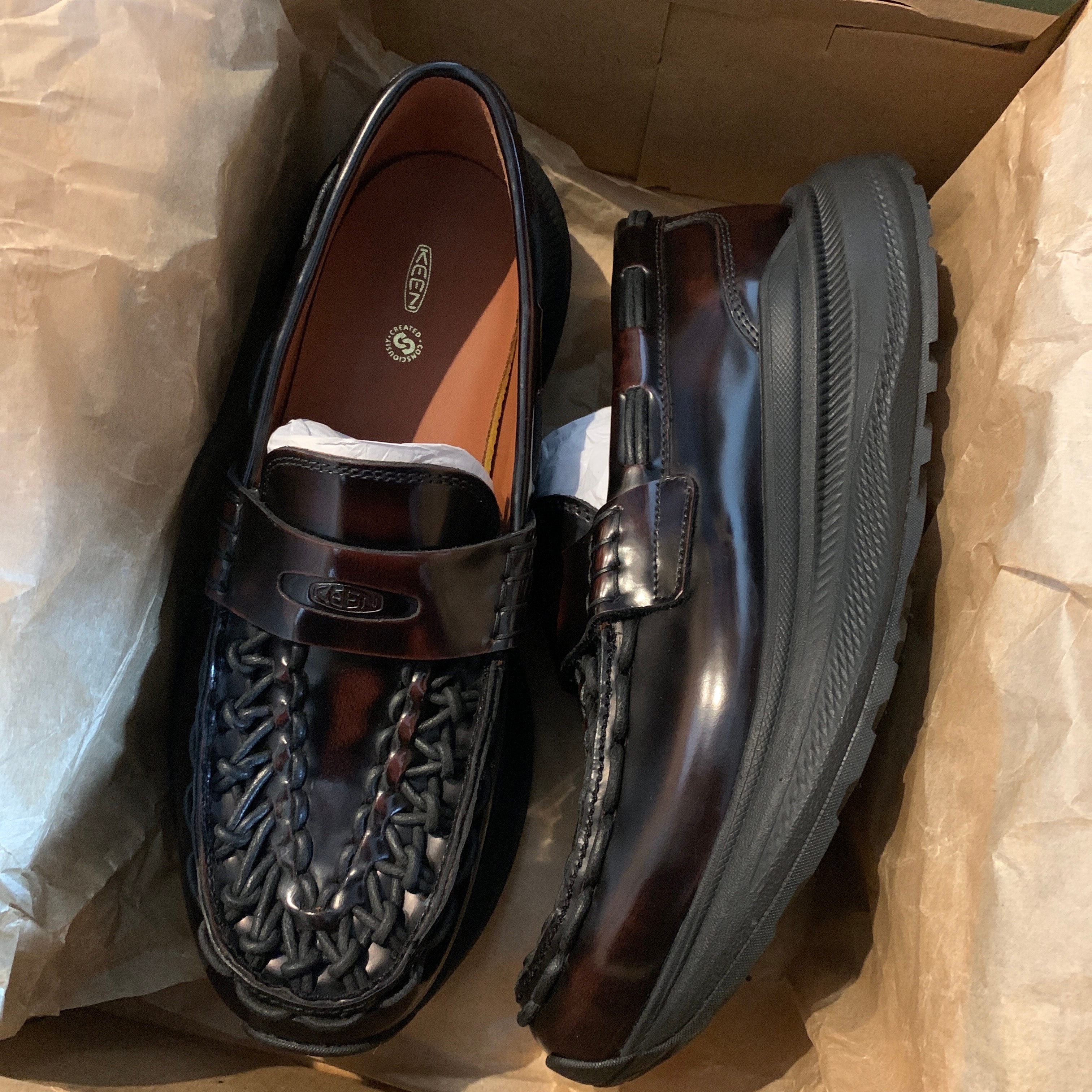 キーン ユニーク ローファー ダブルケー "コードバン" (シリアルナンバーあり)