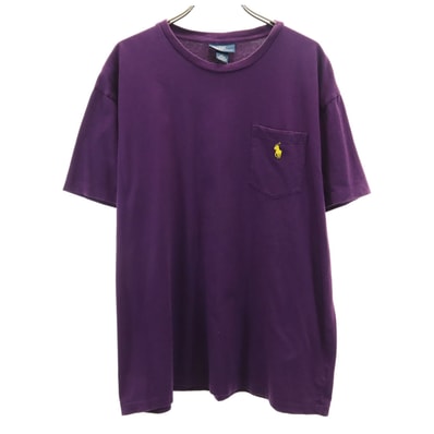 Polo by Ralph Lauren ポロバイラルフローレン 半袖 Tシャツ M パープル ポケT