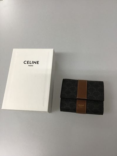 セリーヌ スモールトリオンフキャンバス ラムスキン ウォレット