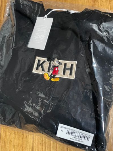 Kith x Disney Mickey & Friends Cyber Monday Mickey Classic Logo Crewneck "Black"