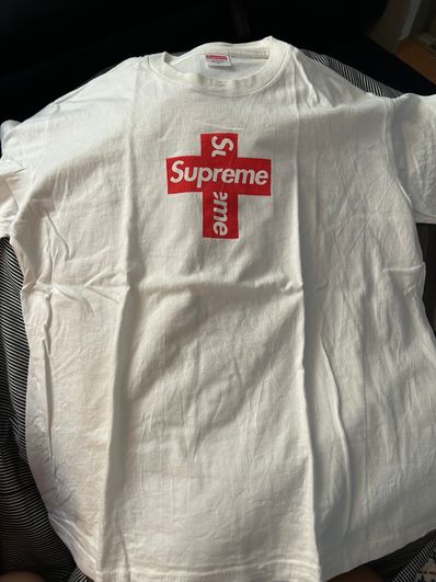 Supreme Cross Box Logo Tee "White"