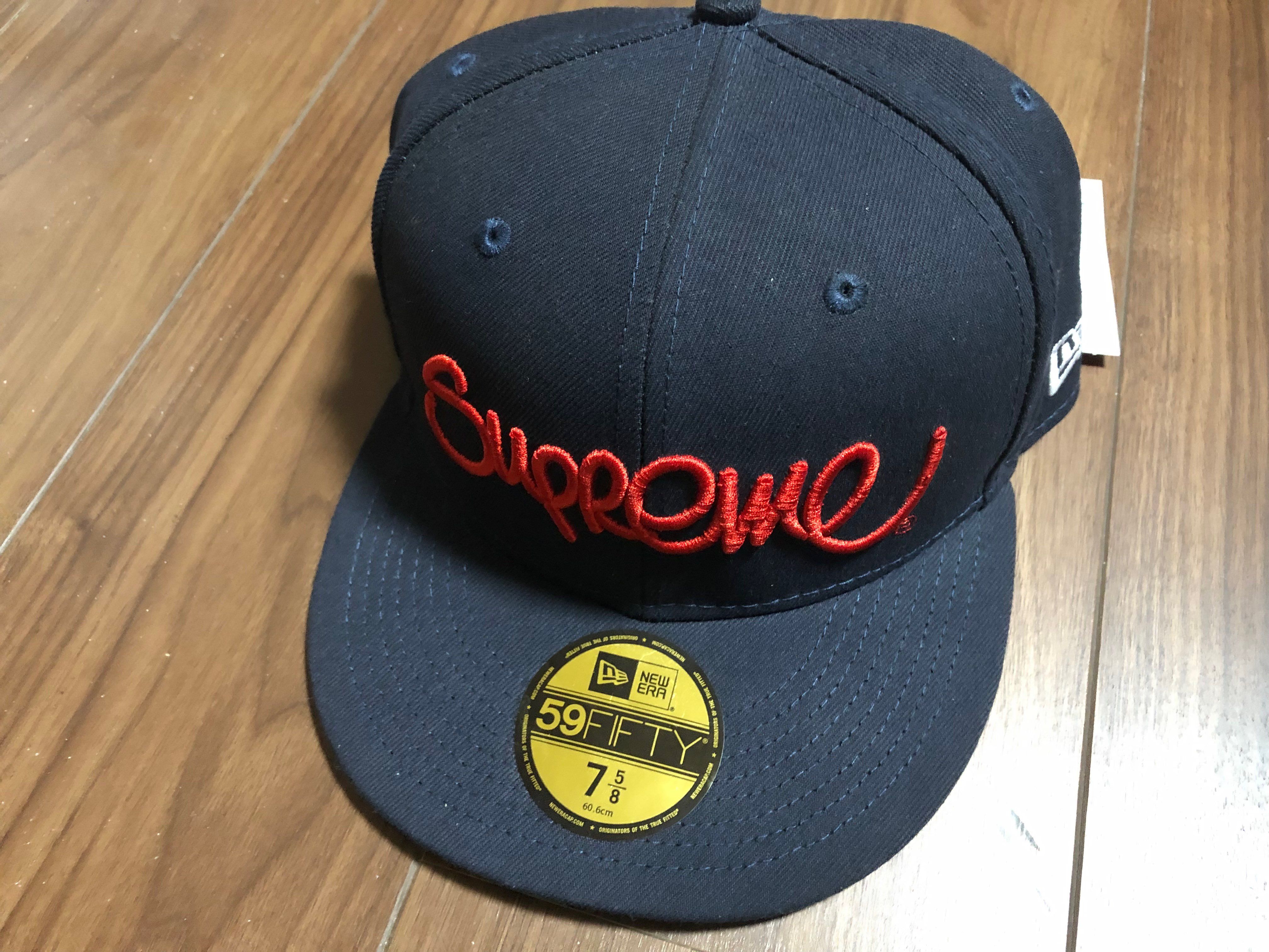 Supreme Handstyle New Era "Navy"