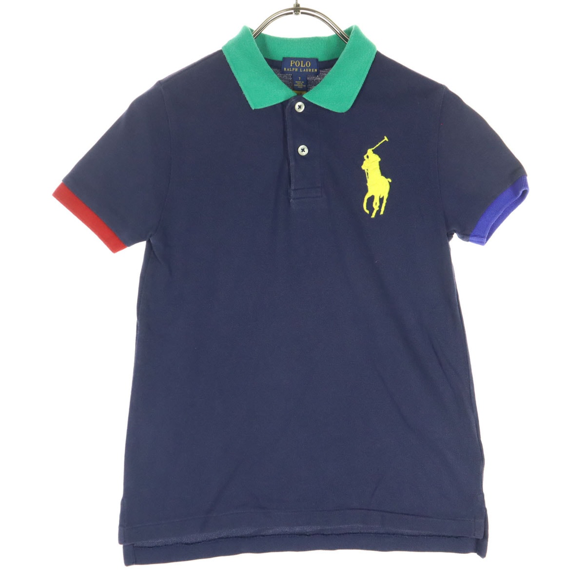 POLO RALPH LAUREN ポロラルフローレン ビッグポニー 半袖 ポロシャツ 130 ネイビー