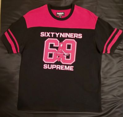 Supreme x HYSTERIC GLAMOUR 69 Football Top "Black"