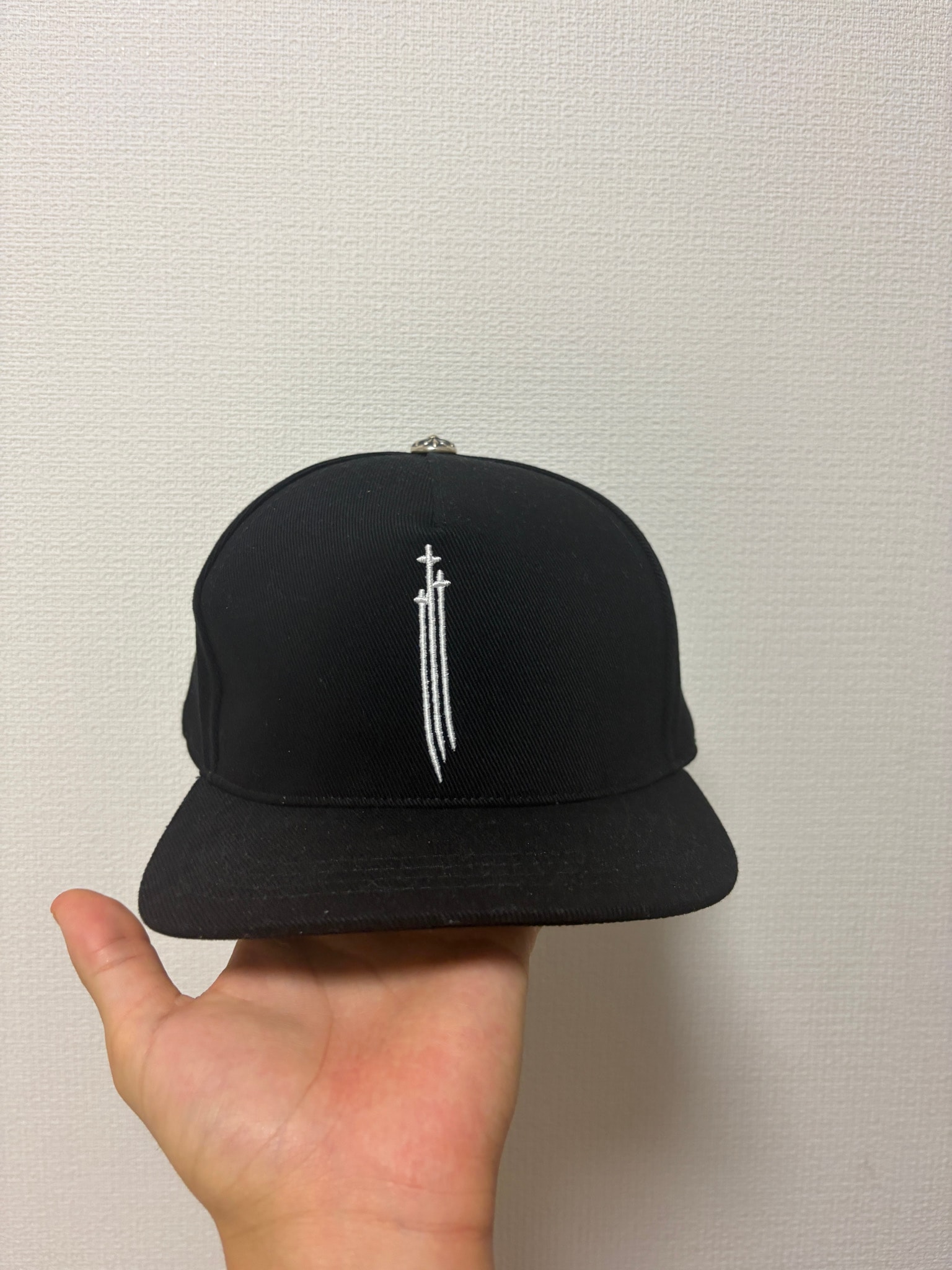 Chrome Hearts Baseball Cap RS 3 Cross "Black/White"