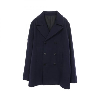 ディオール Dior ピーコート 衣料品 アウター カシミヤ メンズ ネイビー系 【中古】