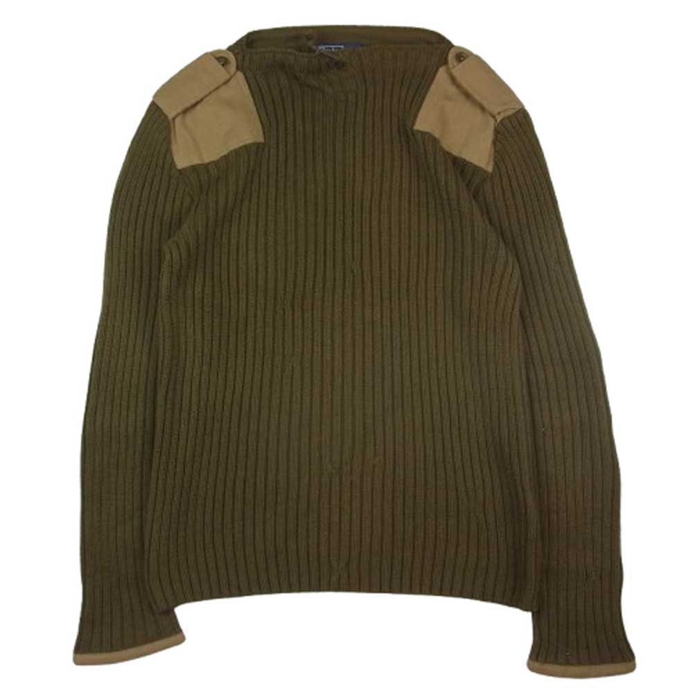 POLO RALPH LAUREN ポロ・ラルフローレン ニット MNBLSWEM3P00072 EXCLUSIVE OF DECORATION 切替 コマンド ニット セーター カーキ系 M【中古】