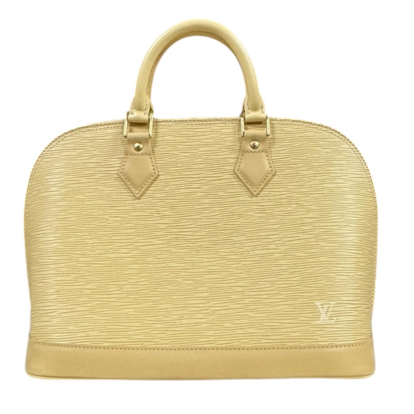 ルイヴィトン アルマ LV エピ ハンドバッグ エピレザー M5214A イエロー レディース LOUIS VUITTON 中古