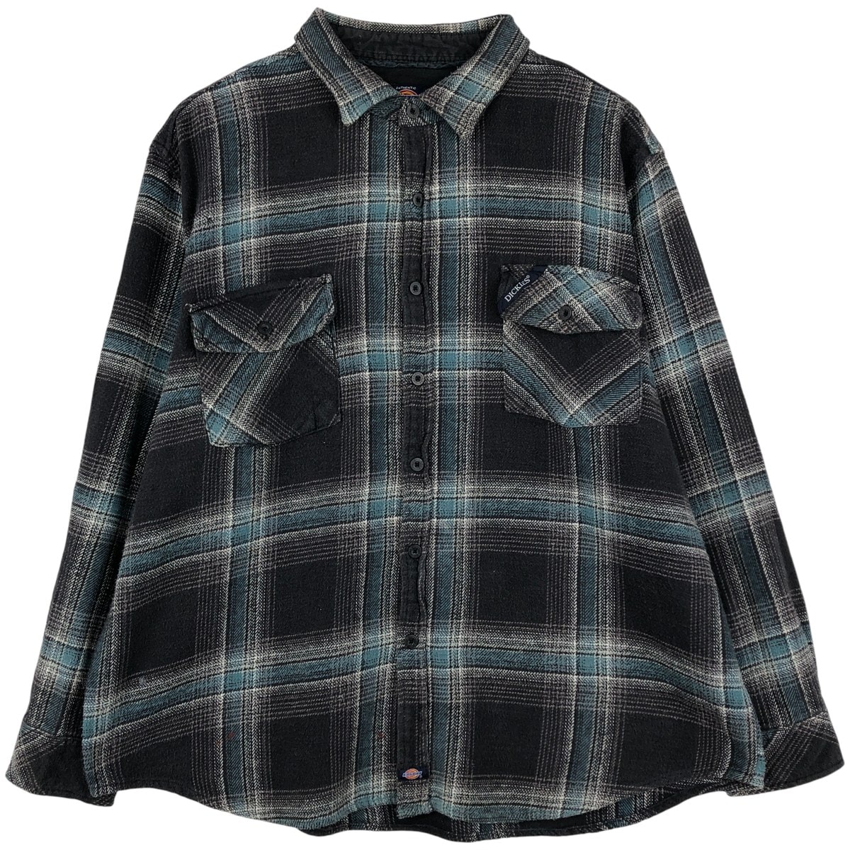 古着 ディッキーズ Dickies 長袖 フランネルチェックシャツ メンズXXL相当/eaa597622