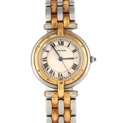 【ノーメンテナンス還元価格】カルティエ パンテールヴァンドームLM 2ROW SSxYG クォーツ