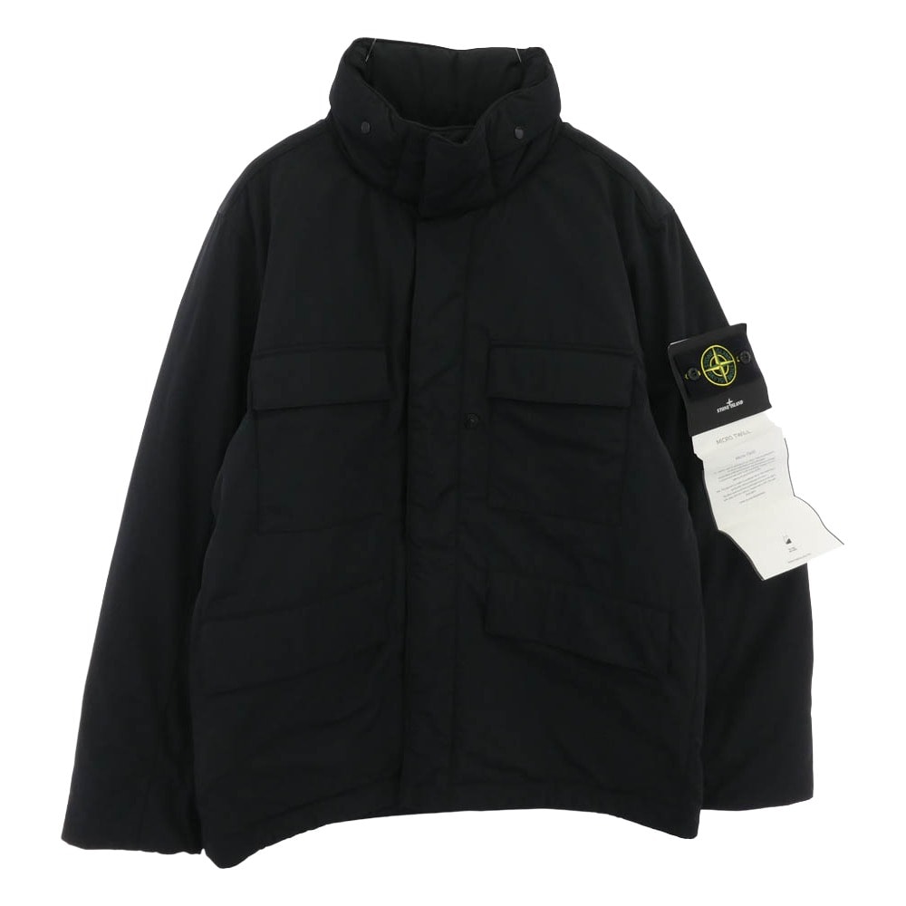 STONE ISLAND ストーンアイランド ジャケット K2S154100049S0026 Micro Twill Padded Field Jacket 腕章ロゴワッペン付き マイクロツイル 中綿 フィールドジャケット ブラック系 M【中古】