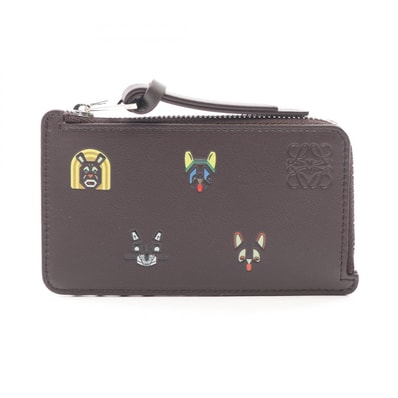 ロエベ LOEWE LOEWE x Louis Wain キャッツ コインカードホルダー コインケース 財布 レザー メンズ レディース ブラウン系 / マルチカラー C643Z40XAL3100 【新品】