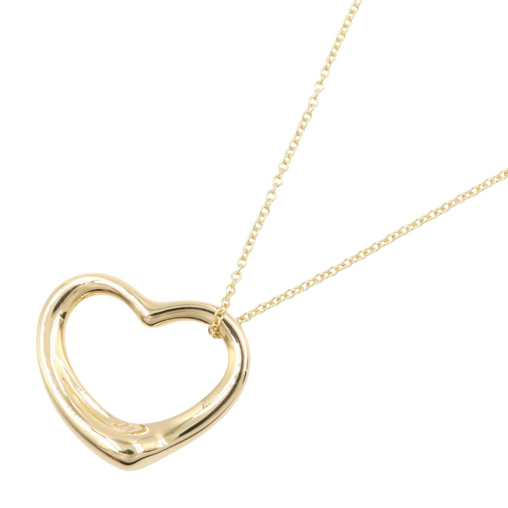 ティファニー TIFFANY&CO オープンハート ネックレス ネックレス ジュエリー K18(イエローゴールド) レディース ゴールド系 【中古】