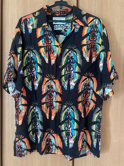 NAMEDARUMA X WACKO MARIA ALOHA SHIRT MARIJUANA "Black"