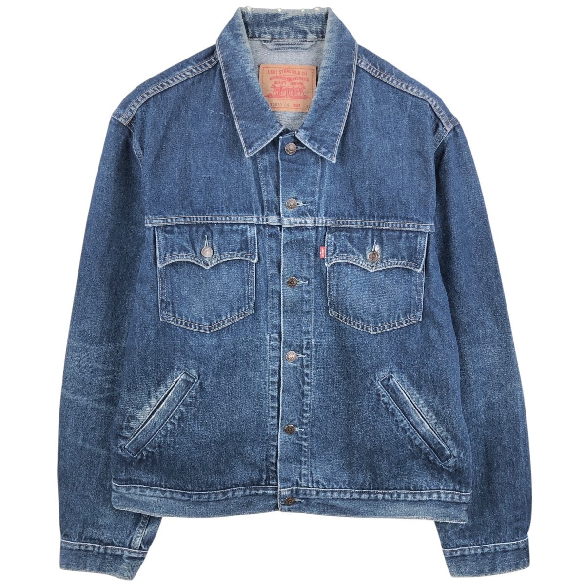 古着 00年代 リーバイス Levi's 70570-0602 ユーロモデル デニムジャケット メンズXL相当/eaa663726