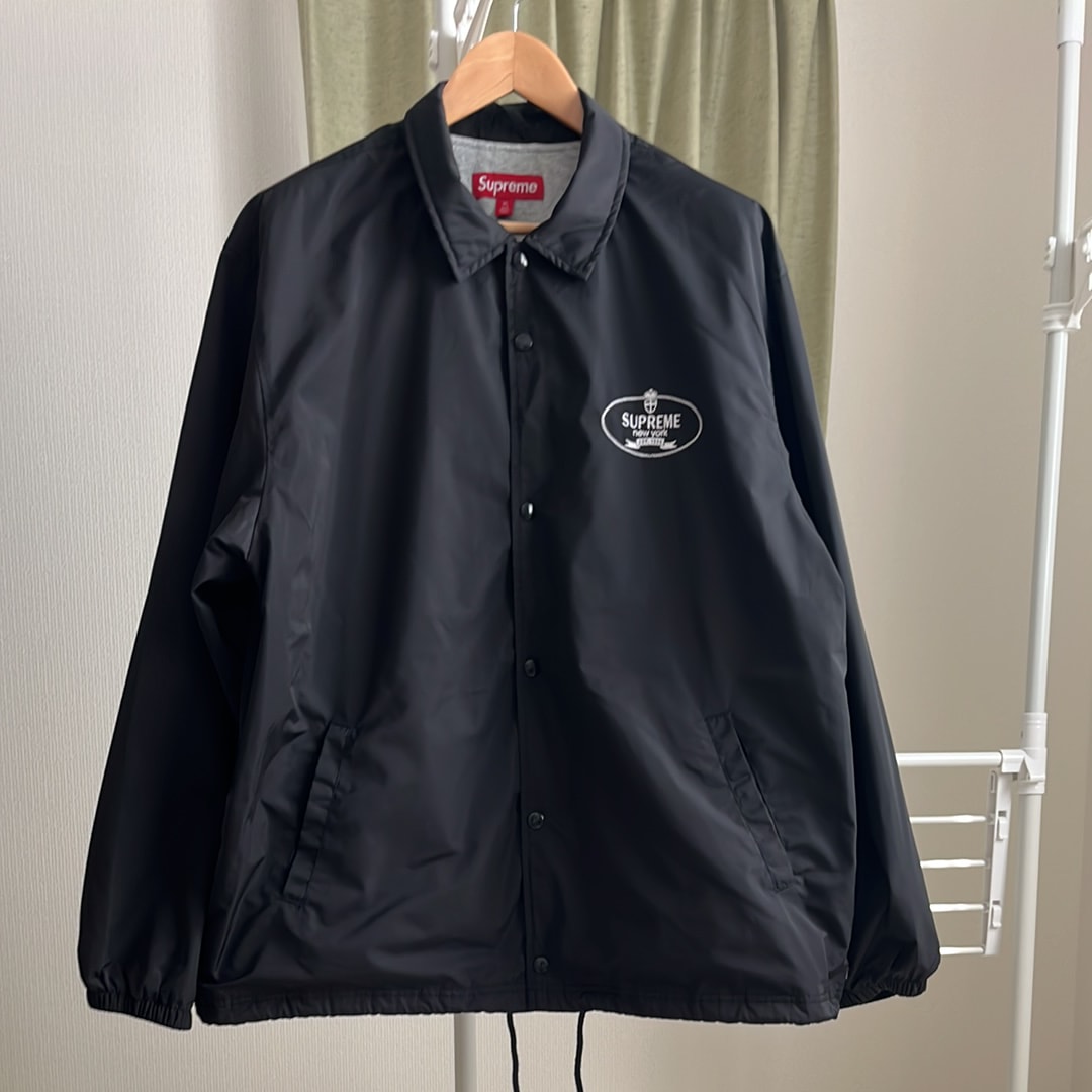 Supreme Crest Coaches Jacket ブラック S Supreme】Crest Coaches Jacket☆Black☆24FW☆ (Supreme/コーチ