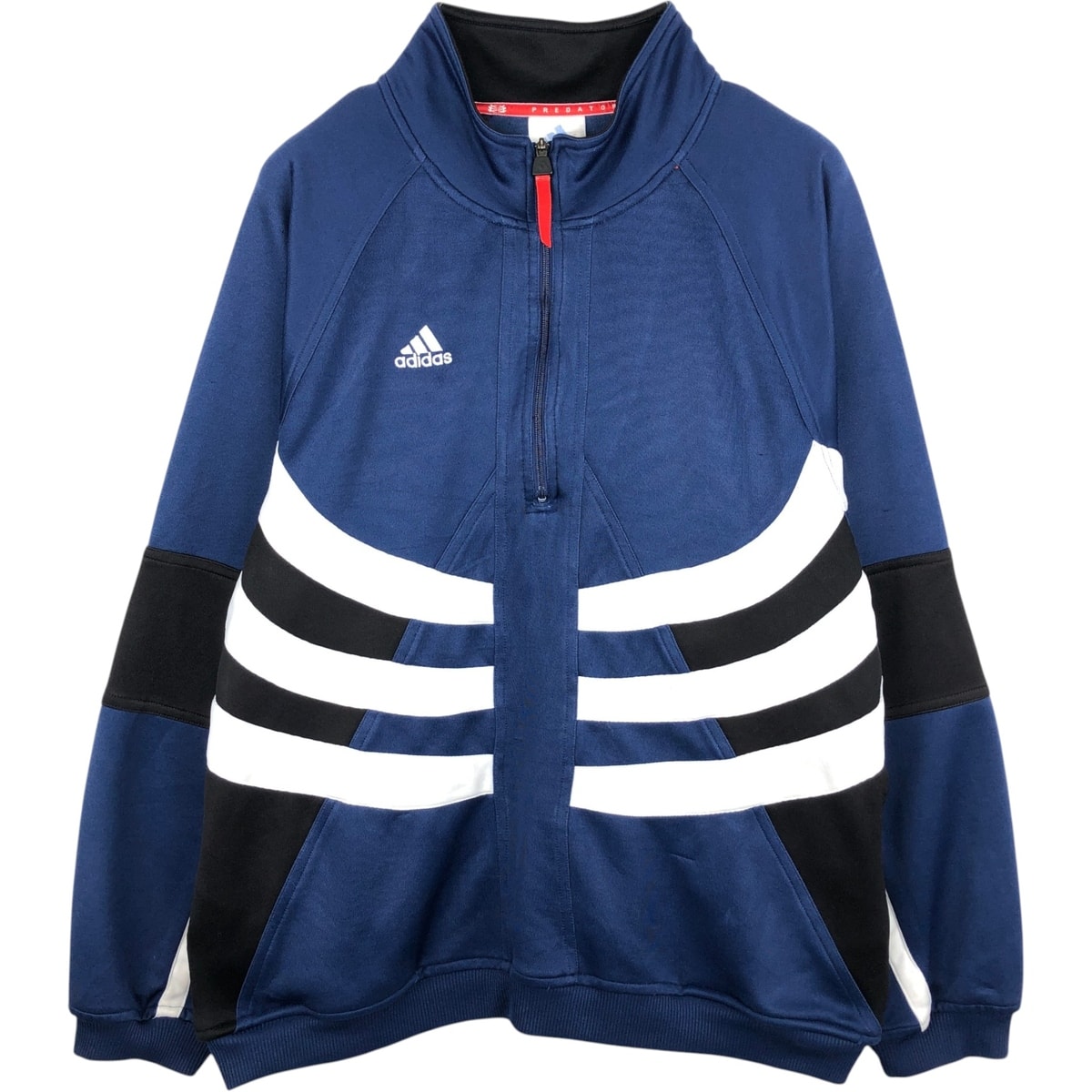 古着 90~00年代 アディダス adidas ハーフジップ ジャージプルオーバー メンズL相当/eaa634504