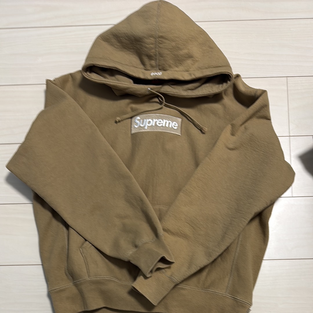 Supreme Box Logo Hooded Sweatshirt "Dark Sand" (23FW)
