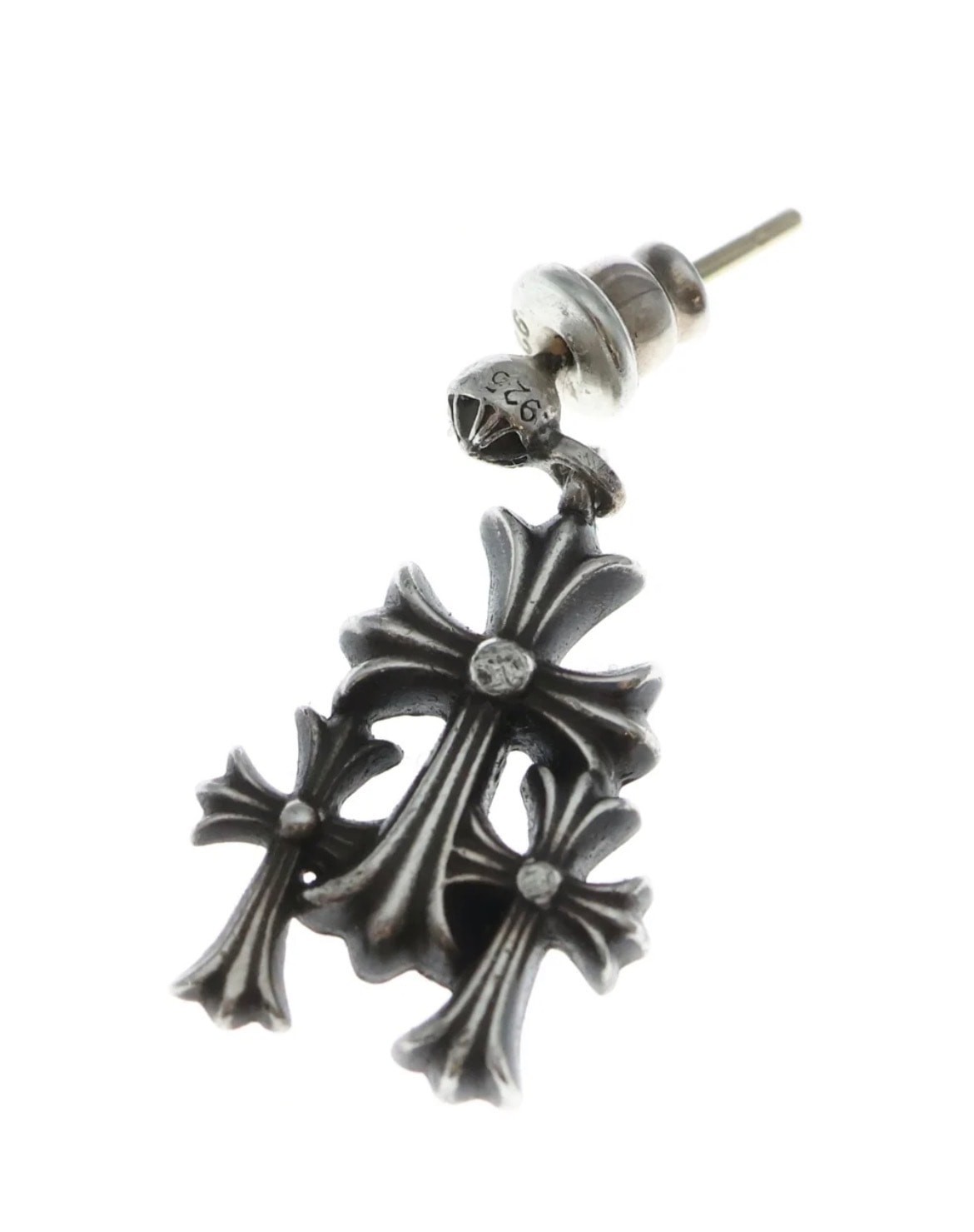 クロムハーツ トリプルクロスピアス 片耳